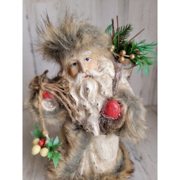 One hundred 80 rustic Santa Claus cranberry star figure xmas - Picture 2 of 11